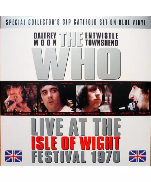 THE WHO - LIVE AT THE ISLE OF WIGHT FESTIVAL 1970 (3LP BLUE VINYL)
