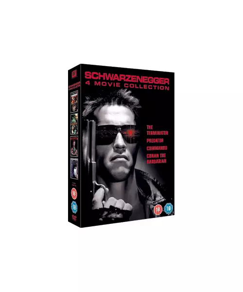 SCHWARZENEGGER 4 MOVIE COLLECTION TERMINATOR PREDATOR