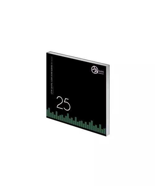 AUDIO ANATOMY - 25X 12" PP CRYSTAL CLEAR OUTER SLEEVES (80 MICRON)