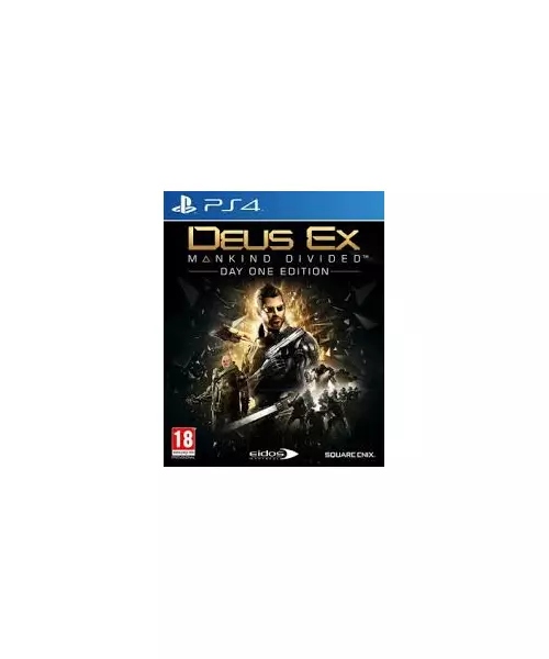 DEUS EX - MANKIND DIVIDED - DAY ONE EDITION - EXCLUSIVE STEEL BOOK (PS4)