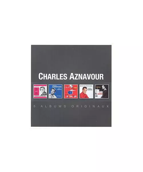CHARLES AZNAVOUR - 5 ALBUMS ORIGINAUX (5CD)