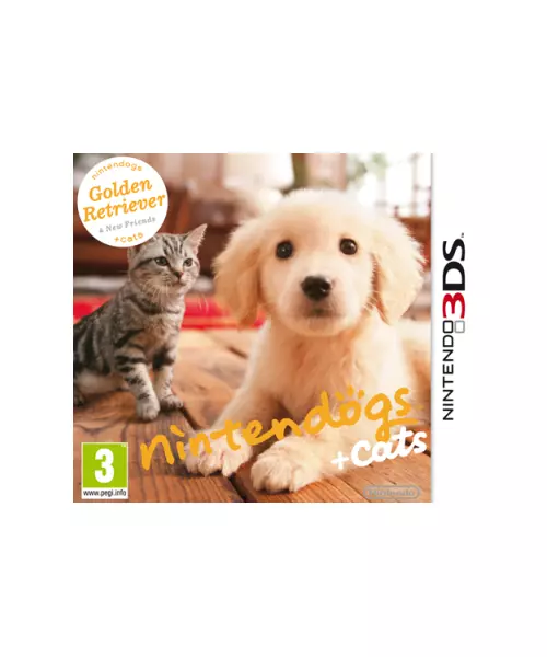 NINTENDOGS + CATS: GOLDEN RETRIEVER & NEW FRIENDS (3DS)