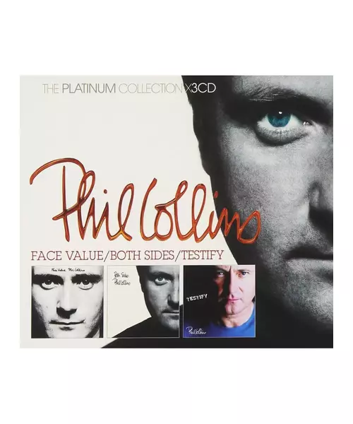 PHIL COLLINS - THE PLATINUM COLLECTION - FACE VALUE / BOTH SIDES / TESTIFY (3CD)