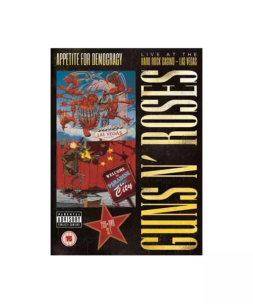 GUNS N' ROSES - APPETITE FOR DEMOCRACY - LIVE AT THE HARD ROCK CASINO LAS VEGAS (2CD + DVD)