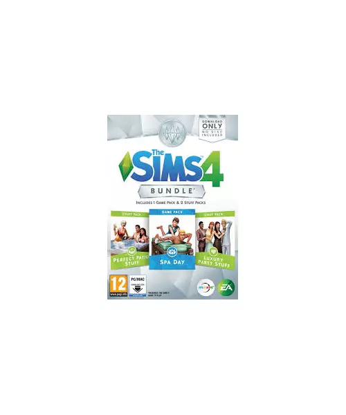 THE SIMS 4 BUNDLE - 1 GAME PACK AND 2 STUFF PACKS (PC)