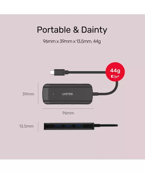 Unitek USB-C Hub USB3.0x3 & HDMI H1110B