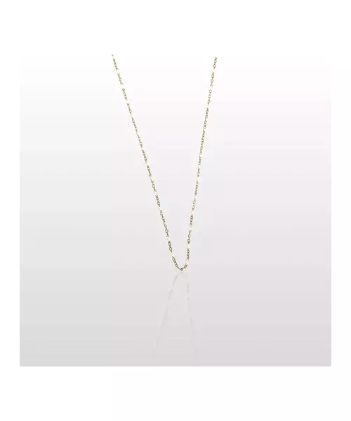 White Enamel Rosary Necklace - Stainless Steel Gold Plated