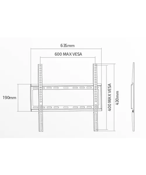 Superior SUPSTV006 TV Wall Support Fixed Slim 60x40