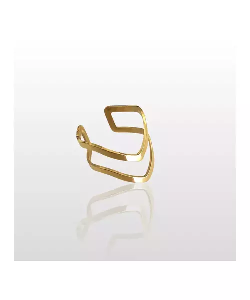 Double Line Ring - High quality Stainless Steel Gold Plated