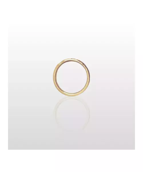 Ring with Zircons - High quality Stainless Steel Gold Plated