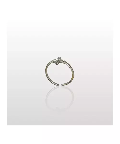 Hammered Cross Ring - High quality Stainless Steel