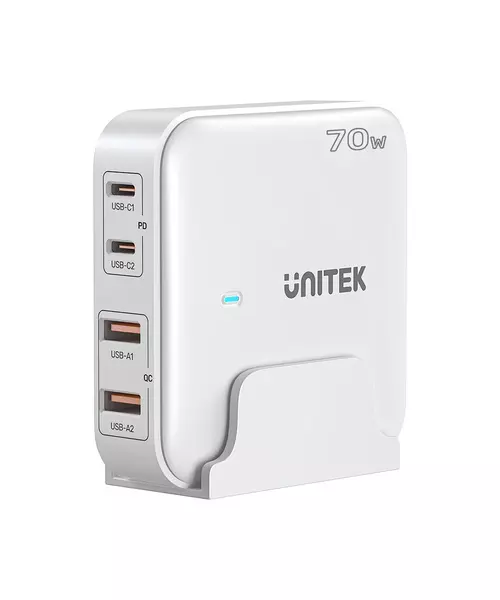 Unitek Charge Desktop 70W 4in1 GaN Charger White P1228AWH