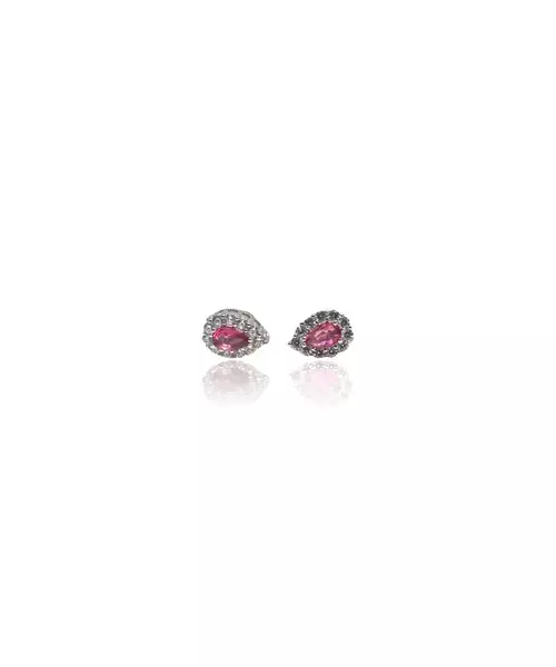 Diana Drop with Red Zircon - Silver 925 (Copy)