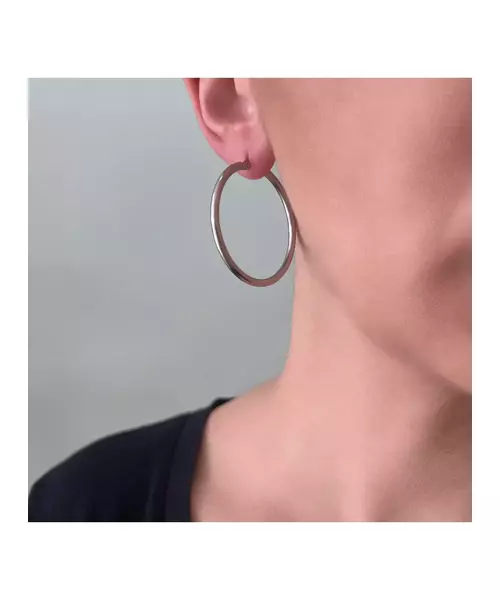 Hoops Earrings 4.2cm - Stainless Steel