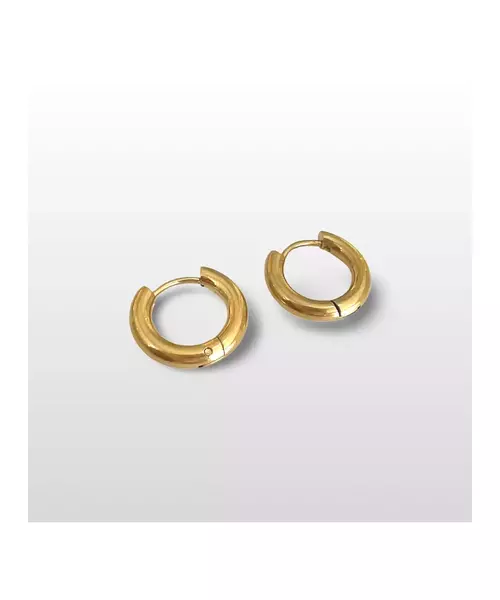 Hoops Earrings 2cm - Stainless Steel Gold Plated