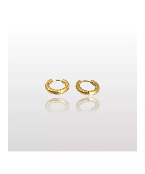 Hoops Earrings 1.6cm - Stainless Steel Gold Plated