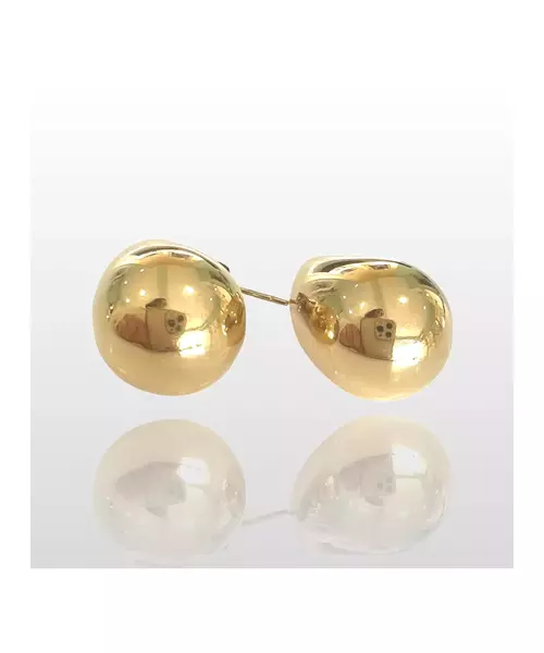 Pear-shaped Earrings 3.1cm - High Quality Stainless Steel Gold Plated