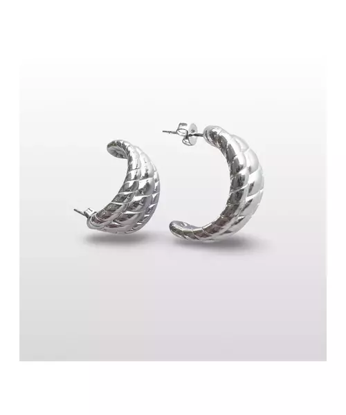 Half hoops twist - High quality Stainless Steel