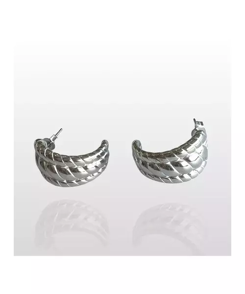 Half hoops twist - High quality Stainless Steel