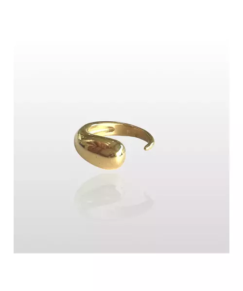 Pear-shaped ring - High quality Stainless Steel Gold Plated