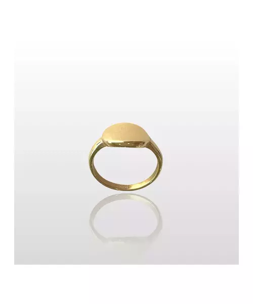 Plain Plate Ring - High quality Stainless Steel Gold Plated