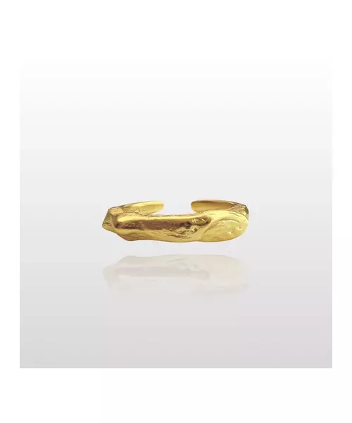 Hammered Ring - High quality Silver 925 Gold Plated