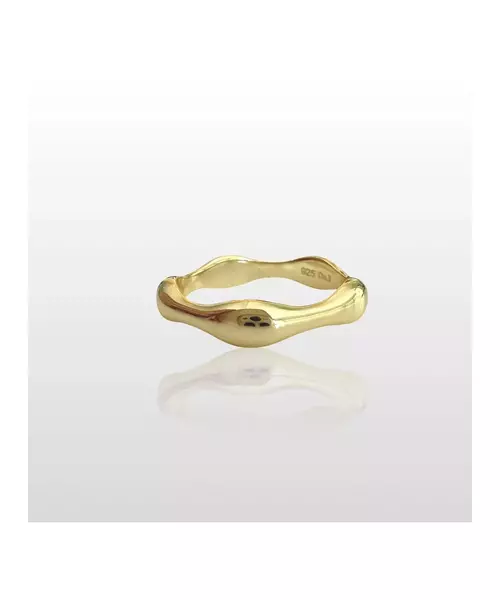 Bulky Ring - High quality Silver 925 Gold Plated