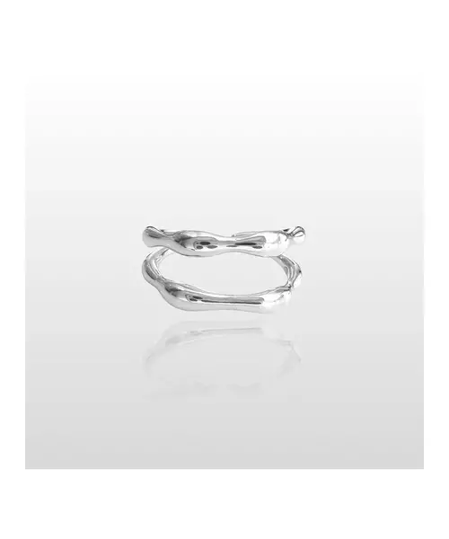 Double Line Ring - High quality Silver 925