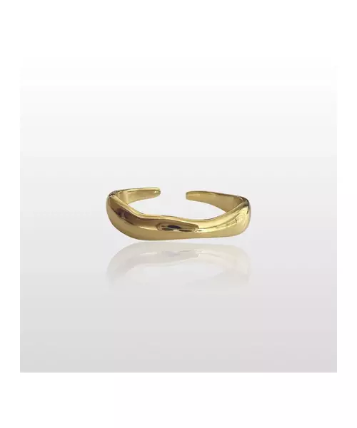 Wavy Ring - High quality Silver 925 Gold Plated