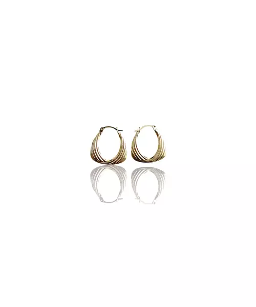 9ct Gold Hoops - Pattern (Copy)