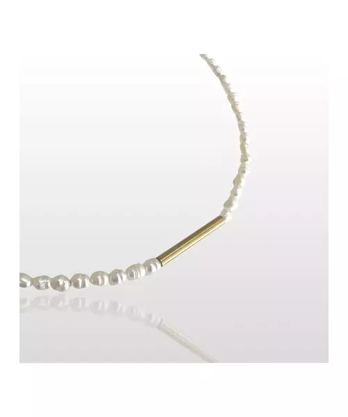 Freshwater Baroque Pearl Necklace - Silver 925 Gold Plated