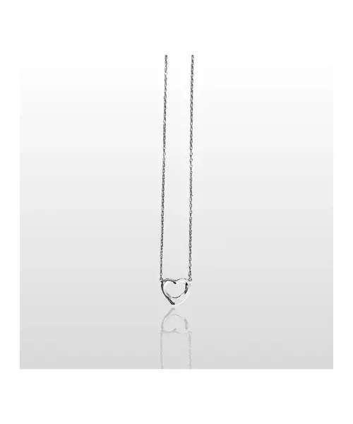 Bulky Heart Necklace - Silver 925