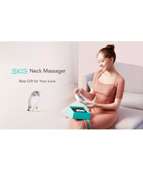 SKG Neck Massager Pulse-Heat-Remote-4xModes K5 Pro