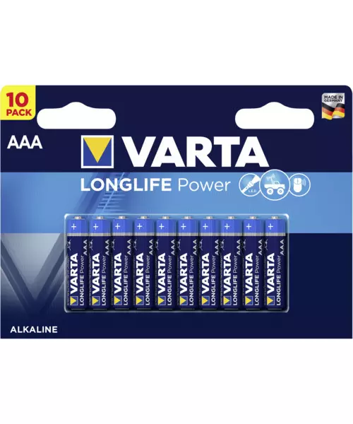 Varta Alkaline AAA 10pcs Longlife Power