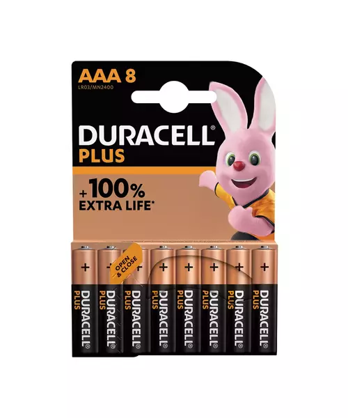 Duracell Alkaline Simply AAA 8pcs Batteries