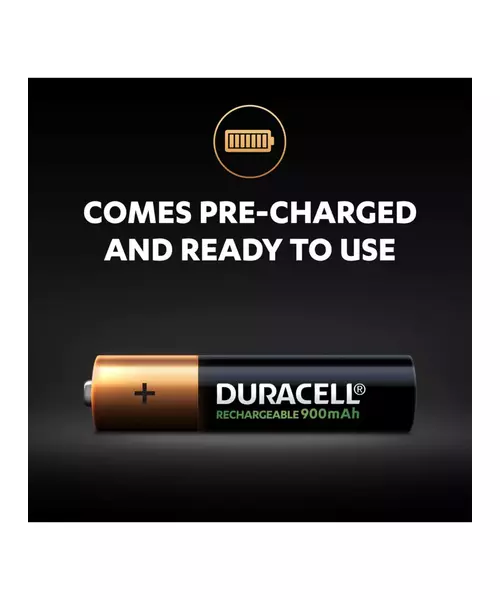 Duracell Rechargeable AAA Batteries 900mah 4pcs