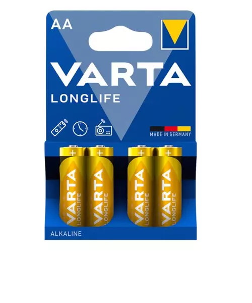 Varta Alkaline AA 4pcs Longlife