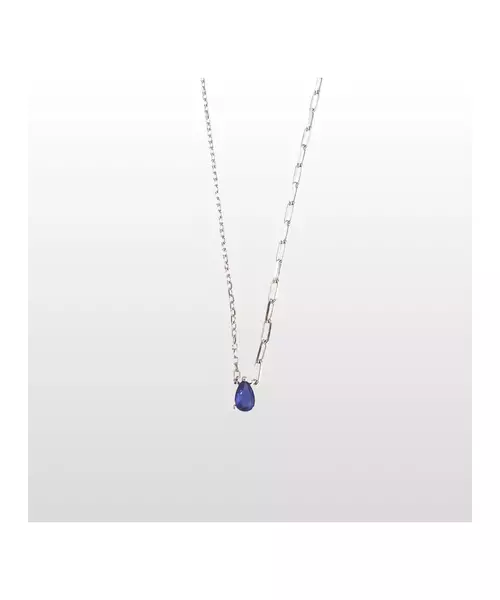 Necklace Blue Drop - Silver 925