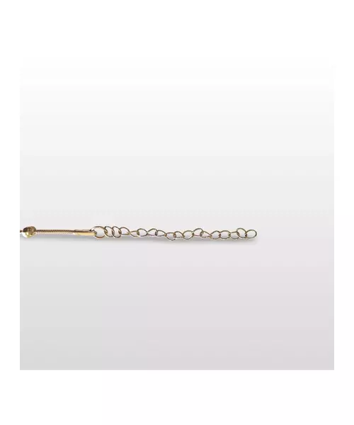 Round Snake with balls 45cm Necklace - Stainless Steel Gold Plated