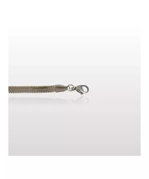 Flat Snake Bracelet 4mm- Stainless Steel