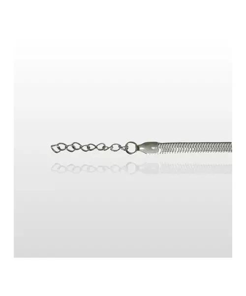 Flat Snake Bracelet 4mm- Stainless Steel