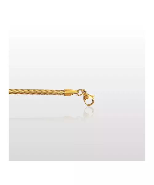 Bracelet Snake 3mm - Stainless Steel Gold Plated