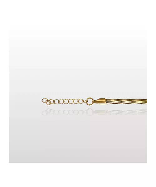 Bracelet Snake 3mm - Stainless Steel Gold Plated