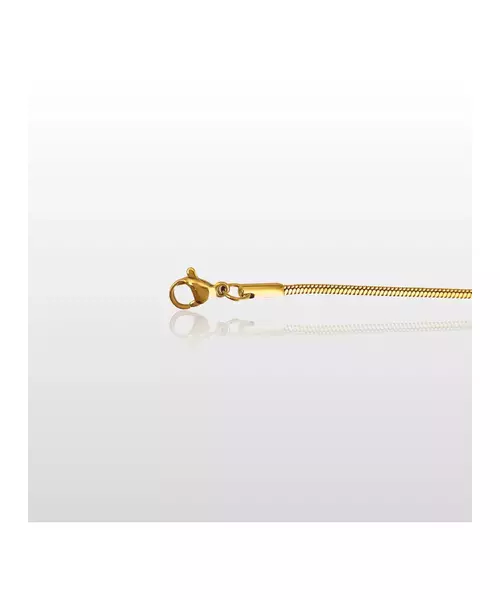 Bracelet Square Snake - Stainless Steel Gold Plated