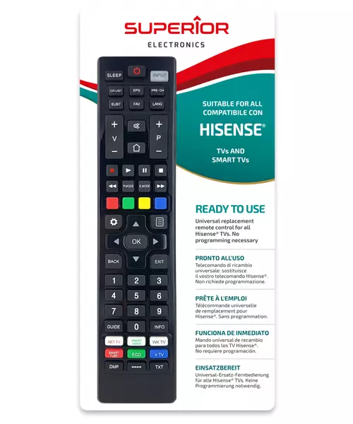 Superior HISENSE TV Replacement Remote Control SMART