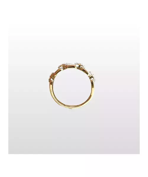 9ct Yellow Gold Ring Link Chain