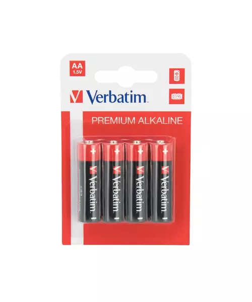 Verbatim Alkaline AA 4pcs Batteries