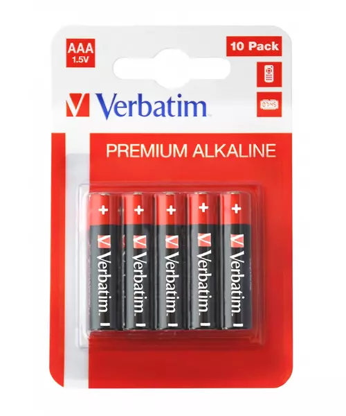 Verbatim Alkaline AAA 10pcs Batteries