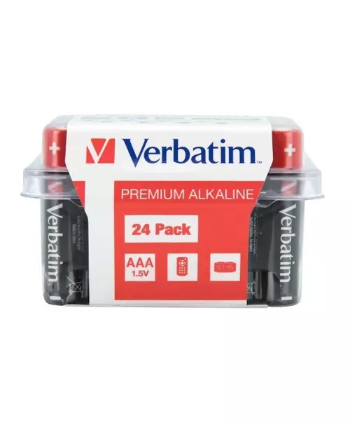 Verbatim Alkaline AAA 24pcs Batteries (Box)