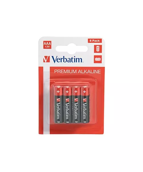 Verbatim Alkaline AAA 8pcs Batteries